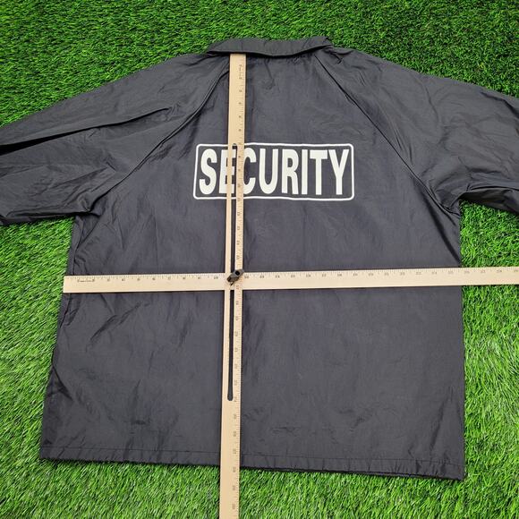 Vintage Security Guard Snap Jacket XL 26x28 Baggy Nylon USA - Picture 9 of 12